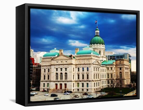 Indiana State Capitol Building-photo ua-Framed Stretched Canvas