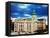 Indiana State Capitol Building-photo ua-Framed Stretched Canvas