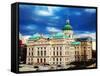 Indiana State Capitol Building-photo ua-Framed Stretched Canvas