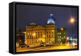 Indiana State Capitol Building-photo ua-Framed Stretched Canvas