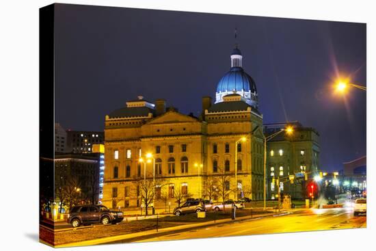Indiana State Capitol Building-photo ua-Stretched Canvas