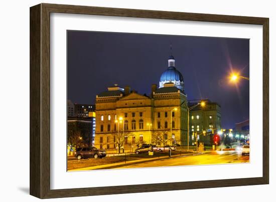 Indiana State Capitol Building-photo ua-Framed Photographic Print