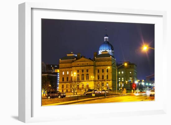 Indiana State Capitol Building-photo ua-Framed Photographic Print