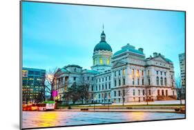 Indiana State Capitol Building-photo ua-Mounted Photographic Print