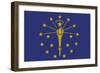 Indiana State Flag-Lantern Press-Framed Art Print