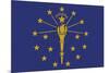 Indiana State Flag-Lantern Press-Mounted Premium Giclee Print