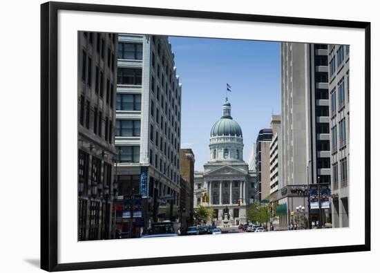 Indiana Statehouse, the State Capitol Building, Indianapolis-Michael Runkel-Framed Photographic Print