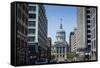 Indiana Statehouse, the State Capitol Building, Indianapolis-Michael Runkel-Framed Stretched Canvas