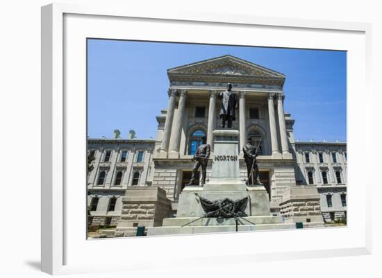 Indiana Statehouse, the State Capitol Building, Indianapolis-Michael Runkel-Framed Photographic Print