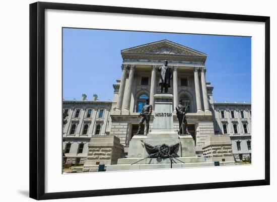 Indiana Statehouse, the State Capitol Building, Indianapolis-Michael Runkel-Framed Photographic Print