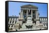 Indiana Statehouse, the State Capitol Building, Indianapolis-Michael Runkel-Framed Stretched Canvas