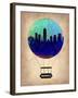 Indianapolis Air Balloon-NaxArt-Framed Art Print