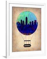 Indianapolis Air Balloon-NaxArt-Framed Art Print