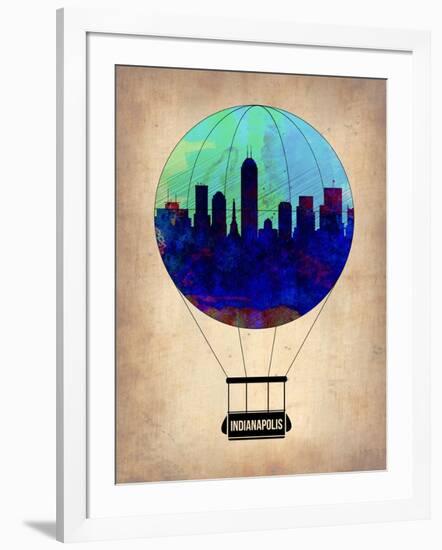 Indianapolis Air Balloon-NaxArt-Framed Art Print