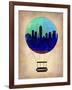 Indianapolis Air Balloon-NaxArt-Framed Art Print