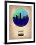 Indianapolis Air Balloon-NaxArt-Framed Art Print