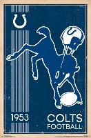 INDIANAPOLIS COLTS - RETRO LOGO 14-null-Lamina Framed Poster