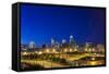 Indianapolis Downtown, Indiana, Usa-Sopotniccy-Framed Stretched Canvas