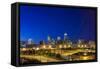 Indianapolis Downtown, Indiana, Usa-Sopotniccy-Framed Stretched Canvas