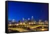 Indianapolis Downtown, Indiana, Usa-Sopotniccy-Framed Stretched Canvas