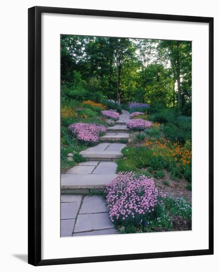 Indianapolis garden, Indianapolis, Indiana, USA-Anna Miller-Framed Photographic Print