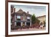 Indianapolis, Indiana - Fire Department Exterior View-Lantern Press-Framed Art Print