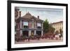 Indianapolis, Indiana - Fire Department Exterior View-Lantern Press-Framed Premium Giclee Print