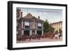 Indianapolis, Indiana - Fire Department Exterior View-Lantern Press-Framed Art Print