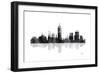 Indianapolis Indiana Skyline BG 1-Marlene Watson-Framed Giclee Print