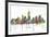 Indianapolis Indiana Skyline MCLR 1-Marlene Watson-Framed Giclee Print