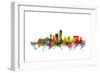 Indianapolis Indiana Skyline-Michael Tompsett-Framed Art Print