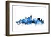 Indianapolis Indiana Skyline-Michael Tompsett-Framed Art Print