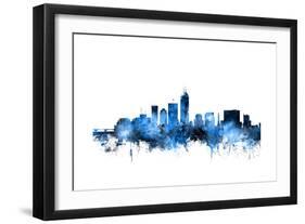 Indianapolis Indiana Skyline-Michael Tompsett-Framed Art Print