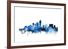 Indianapolis Indiana Skyline-Michael Tompsett-Framed Art Print