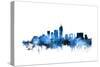 Indianapolis Indiana Skyline-Michael Tompsett-Stretched Canvas