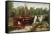 Indianapolis, Indiana - View of a Indiana Limited Train-Lantern Press-Framed Stretched Canvas