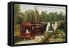 Indianapolis, Indiana - View of a Indiana Limited Train-Lantern Press-Framed Stretched Canvas