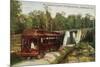 Indianapolis, Indiana - View of a Indiana Limited Train-Lantern Press-Mounted Art Print
