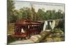 Indianapolis, Indiana - View of a Indiana Limited Train-Lantern Press-Mounted Art Print