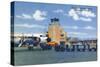Indianapolis, Indiana - Weir Cook Municipal Airport Scene-Lantern Press-Stretched Canvas