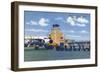 Indianapolis, Indiana - Weir Cook Municipal Airport Scene-Lantern Press-Framed Art Print