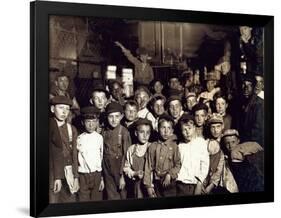 Indianapolis Newsboys, Lewis Hine, 1908-Science Source-Framed Giclee Print