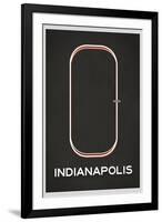 Indianapolis Race Course-null-Framed Art Print