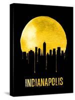 Indianapolis Skyline Yellow-null-Stretched Canvas