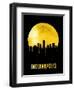 Indianapolis Skyline Yellow-null-Framed Art Print