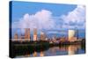 Indianapolis Skyline.-rudi1976-Stretched Canvas