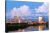 Indianapolis Skyline.-rudi1976-Stretched Canvas