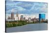 Indianapolis Skyline.-rudi1976-Stretched Canvas