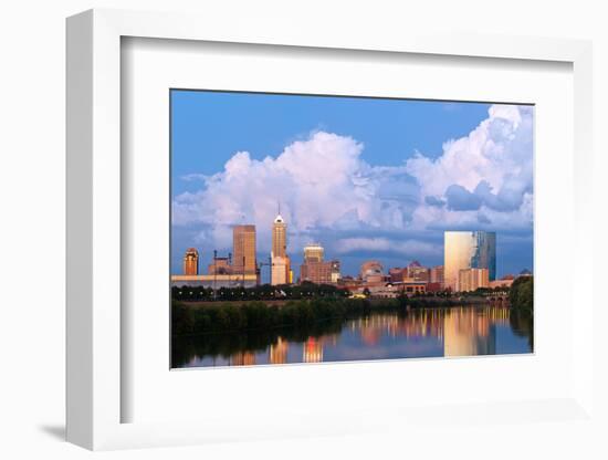 Indianapolis Skyline.-rudi1976-Framed Photographic Print