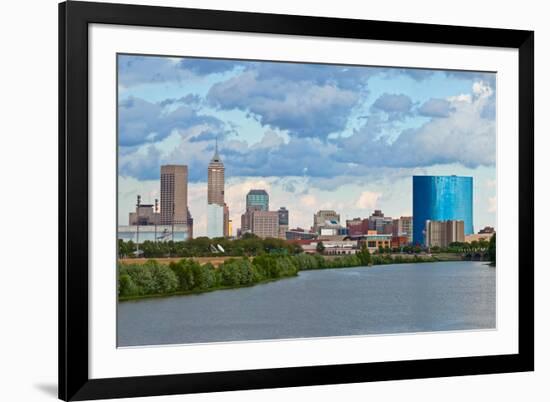 Indianapolis Skyline.-rudi1976-Framed Photographic Print